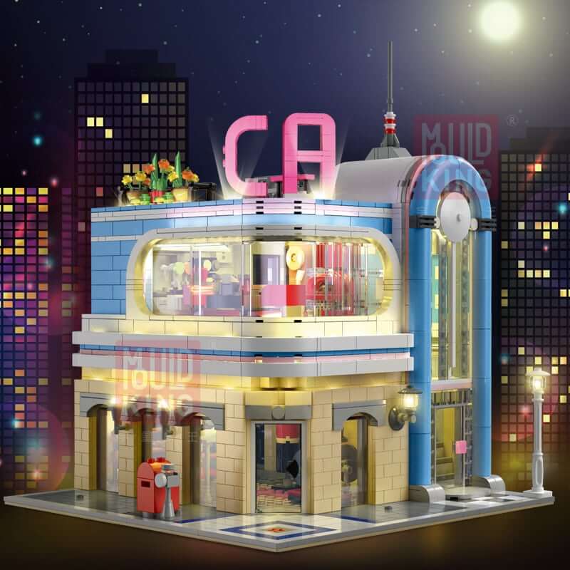 MOULDKING 16001 MOC-32566 California Downtown Diner Restaurant by dagupa