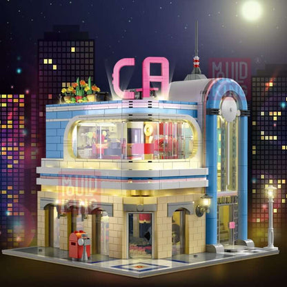 MOULDKING 16001 MOC-32566 California Downtown Diner Restaurant by dagupa