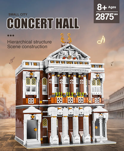 MOULDKING 16032 City Street Concert Hall building blocks 2875pcs bricks Toys For Gift from China