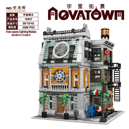 MOULDKING 16037 City Street Sanctorum Building Blocks 3439pcs bricks Toys For Gift From China