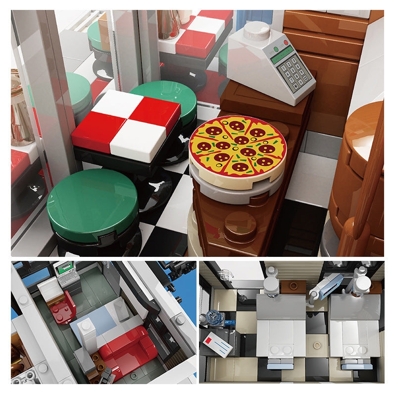 MOULDKING 16037 City Street Sanctorum Building Blocks 3439pcs bricks Toys For Gift From China