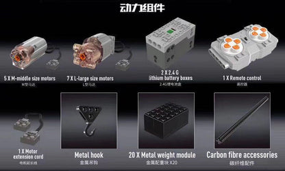 MOULDKING 17002 MOC 10123 Crane Liebher LTR 11200 Construction Vehicle by peteria