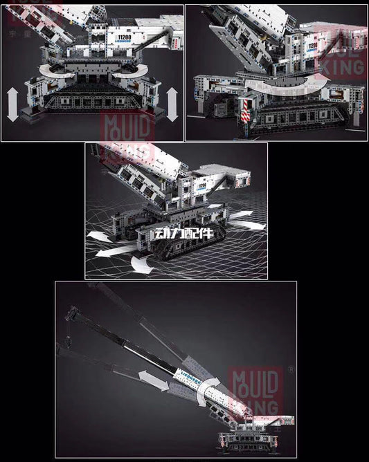 MOULDKING 17002 MOC 10123 Crane Liebher LTR 11200 Construction Vehicle by peteria