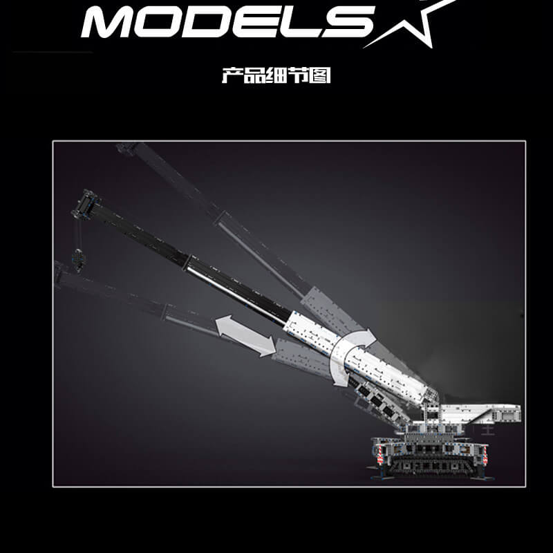 MOULDKING 17002 MOC 10123 Crane Liebher LTR 11200 Construction Vehicle by peteria