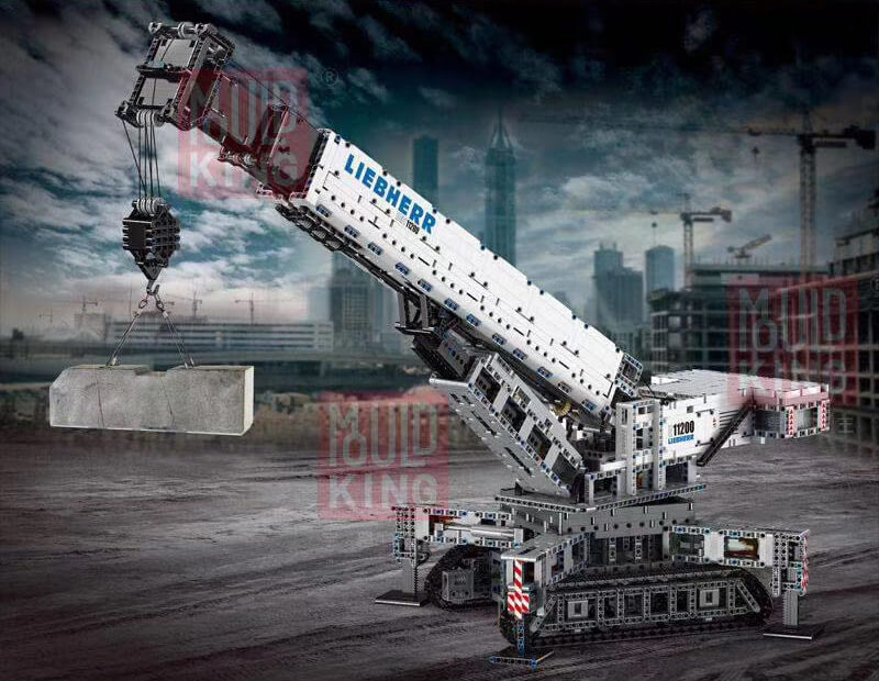 MOULDKING 17002 MOC 10123 Crane Liebher LTR 11200 Construction Vehicle by peteria