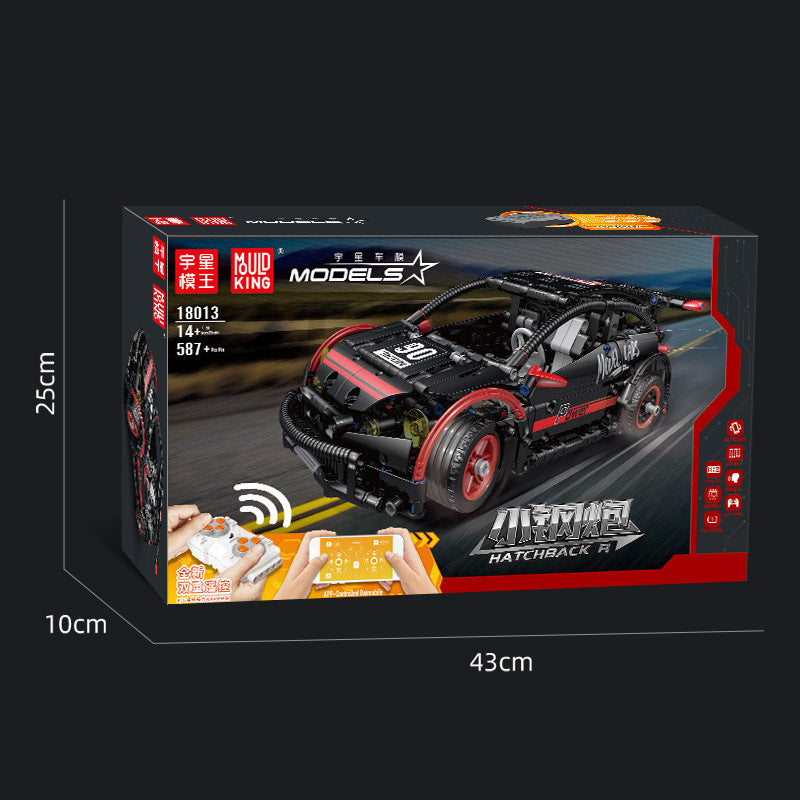 MOULDKING 18013 Technic Hatchback Type R Small steel cannon Remote control APP Building block model 587pcs Ship From China