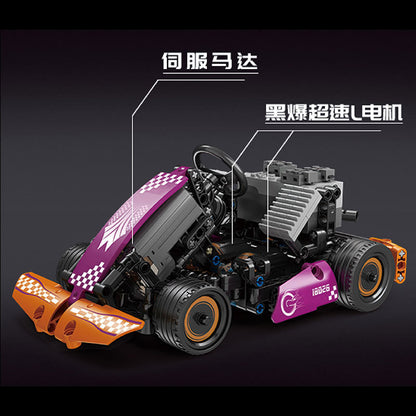 MOULDKING 18026 Technic Electric remote control APP purple RC Karting Building Blocks Toy 289pcs ship from China