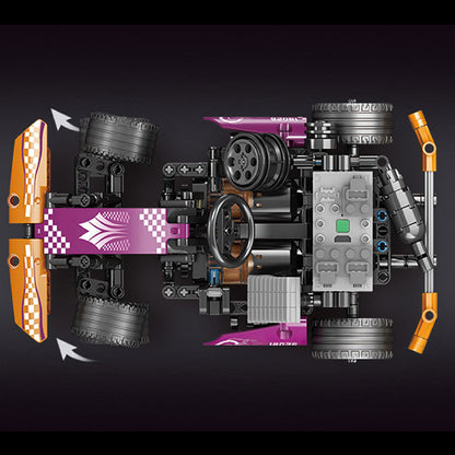 MOULDKING 18026 Technic Electric remote control APP purple RC Karting Building Blocks Toy 289pcs ship from China