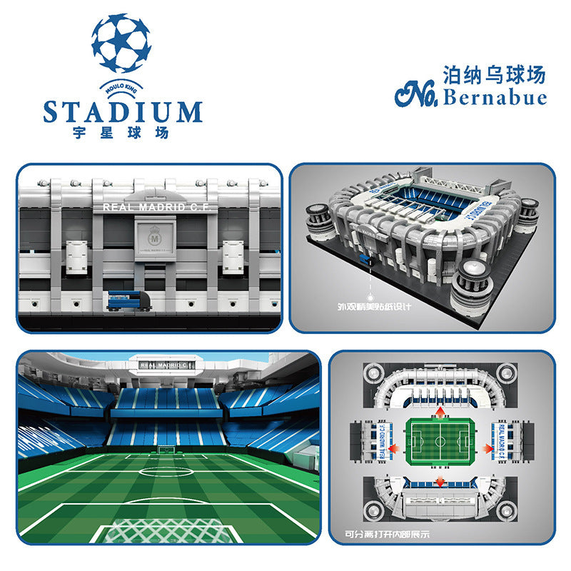 MOULDKING 22026 City Building Santiago Bernabéu Stadium Building Block 4266pcs Bricks Model From China