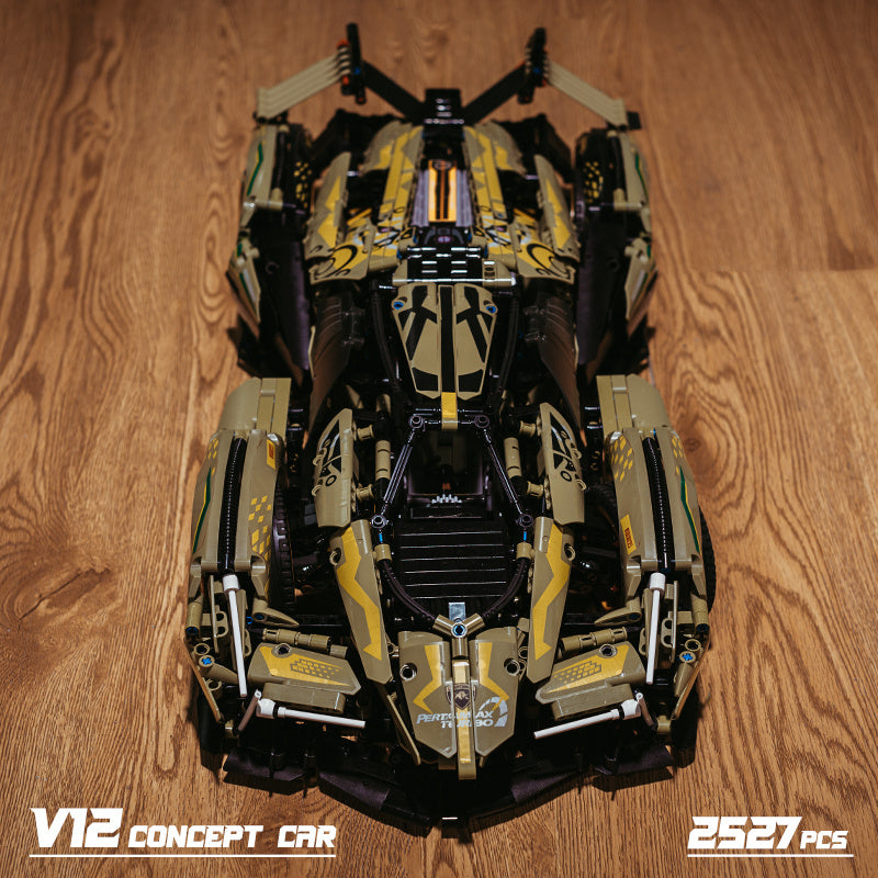 MOYU 88001 Technic "Lamborghini" Lambo V12 Vision Building Blocks 2527pcs Bricks Toys For Gift Ship from Europe 3-7 Days Delivery.