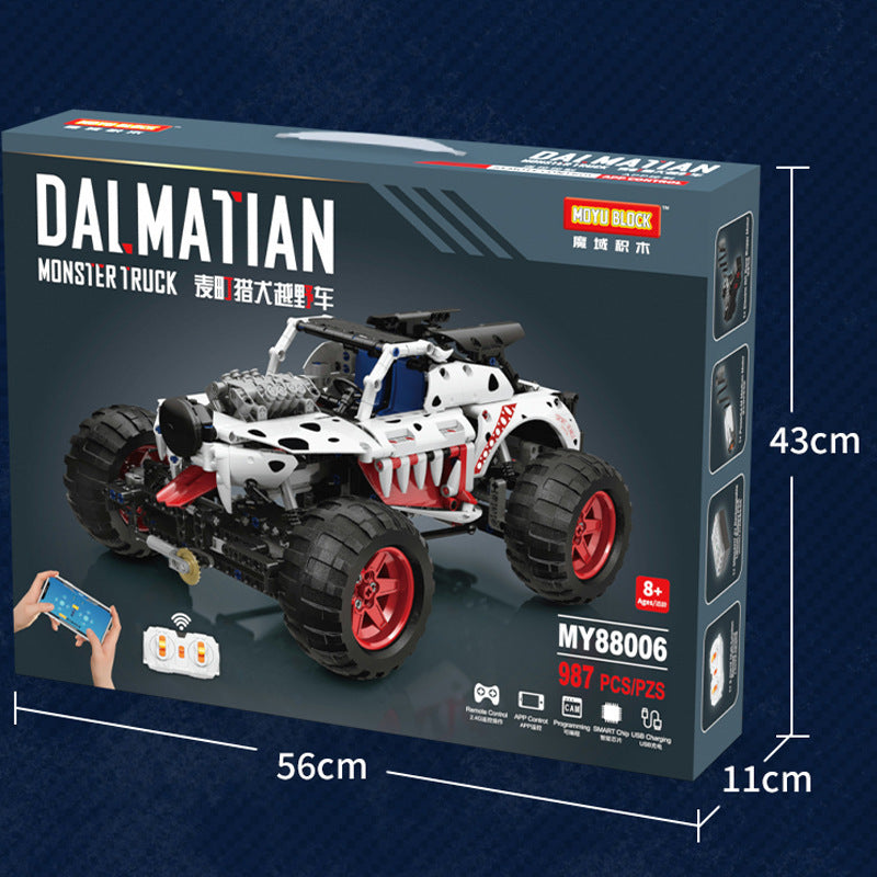 MOYU 88006 Technic DALMATIAN-MONSTER-TRUCK building blocks 987pcs bricks Toys For Gift From China