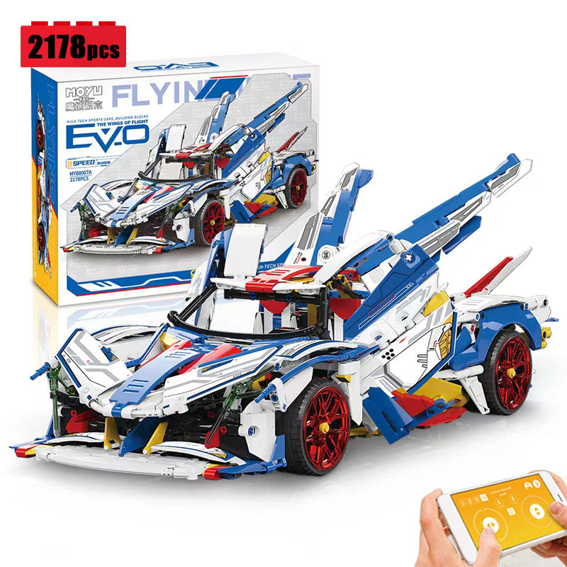 MOYU BLOCK MY88007A Technic Dynamic version Evo Speed Super Car Building Blocks 2178pcs Bricks Toys From China Delivery.