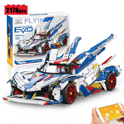 MOYU BLOCK MY88007A Technic Dynamic version Evo Speed Super Car Building Blocks 2178pcs Bricks Toys From China Delivery.