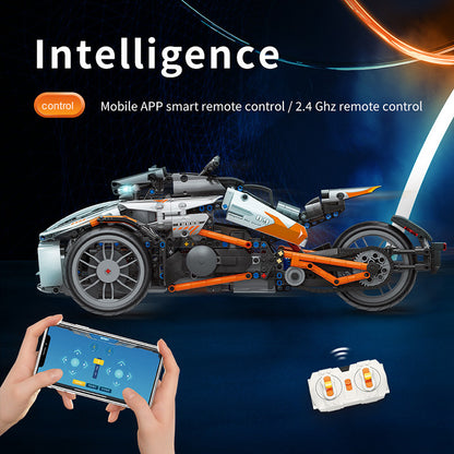 MOYU MY88013 Bombardier Motorcycle Super Fast Racing Autobike Sport Car Model Building Blocks 1288PCS Bricks From China.