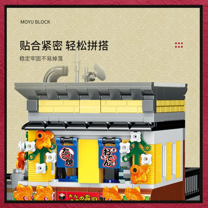MY82002 2684pcs Delicious Sushi House Building Block Model Street View Style Assembling Gift From China