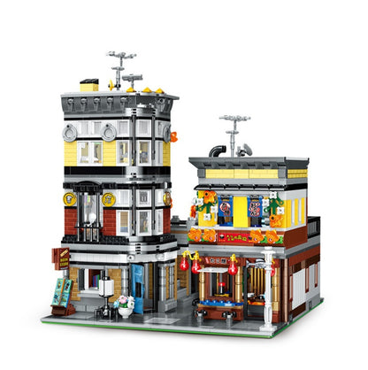MY82002 2684pcs Delicious Sushi House Building Block Model Street View Style Assembling Gift From China