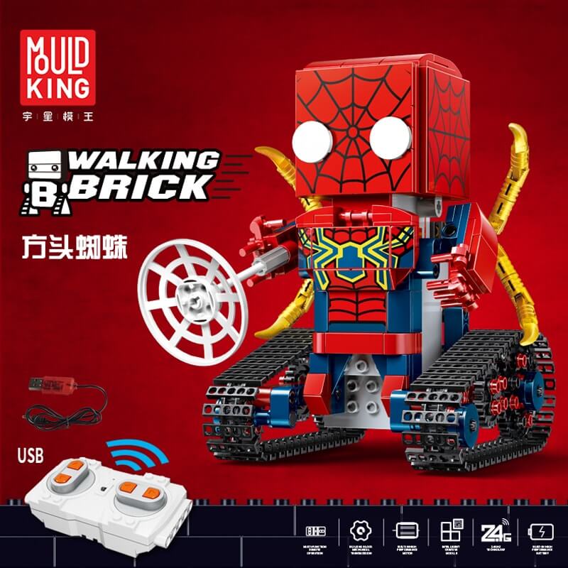 MOULDKING 13038-13045 Marvel Super Heros RC Movable BrickHeadz Robots