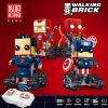 MOULDKING 13038-13045 Marvel Super Heros RC Movable BrickHeadz Robots