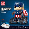 MOULDKING 13038-13045 Marvel Super Heros RC Movable BrickHeadz Robots