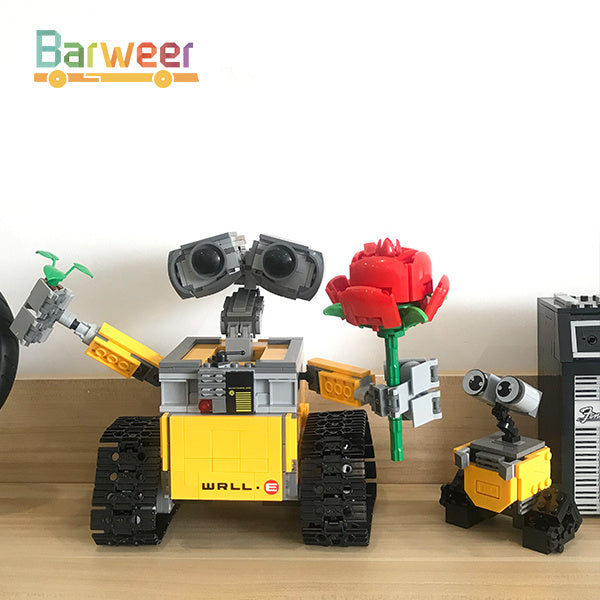 Moc Idea 66033 Movie WALL-E Robot  with Small WALL-E Rose Building Blocks 836pcs Bricks Toys Ship From China.(can be use Motor)