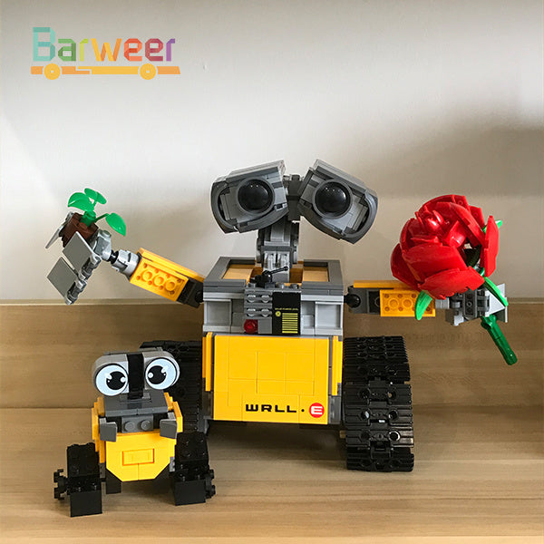 Moc Idea 66033 Movie WALL-E Robot  with Small WALL-E Rose Building Blocks 836pcs Bricks Toys Ship From China.(can be use Motor)