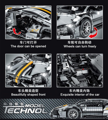 Mork 023015 Technology Model Series Rambo Sports Car Bat Model Building Block 1337pcs Bricks Toy From China