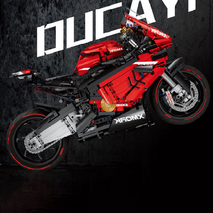 Mork 028001 Technic Moc V45 Motorcycle Static Version Model Building Blocks With 2008pcs Brcks Ship From China.