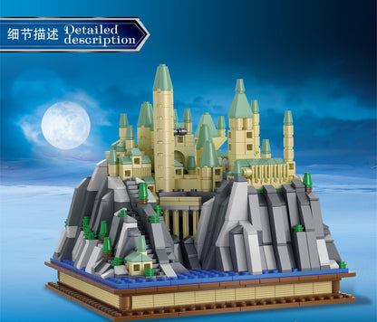 Mork 031006 MOC Mini Hogwarts Castle Building Model Assembled Small Particle Building Block 1111pcs Toys From China
