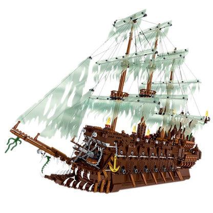 Mork 031013 Pirate Ship Flying Dutchman 3658pcs Bricks MOC Caribbean Boat Building Blocks Toys ship from China.