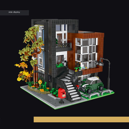 Mork 10205 Modular Buildings Modern villa Building Blocks 9 in 1 3300pcs Bricks Toys Gift From China