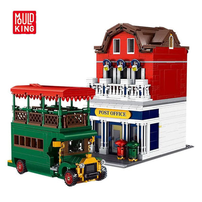 Mould King 11001 Street View Post Office Building Blocks City Modular House Bricks Educational Toys Ship From China