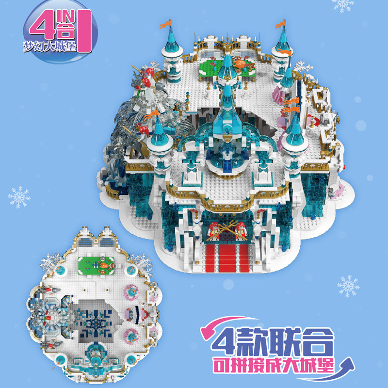 Mould King 11007 Castle series Frozen Entrance building blocks 1098pcs Toys For Gift ship from China