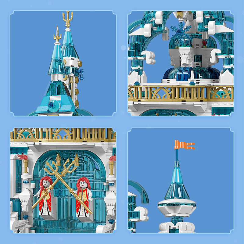 Mould King 11007 Castle series Frozen Entrance building blocks 1098pcs Toys For Gift ship from China