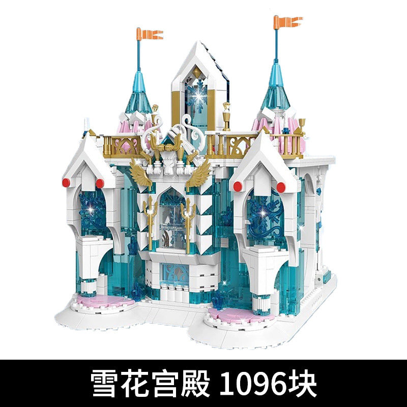 Mould King 11008 Castle series Snow Palace building blocks 1096pcs Toys For Gift ship from China