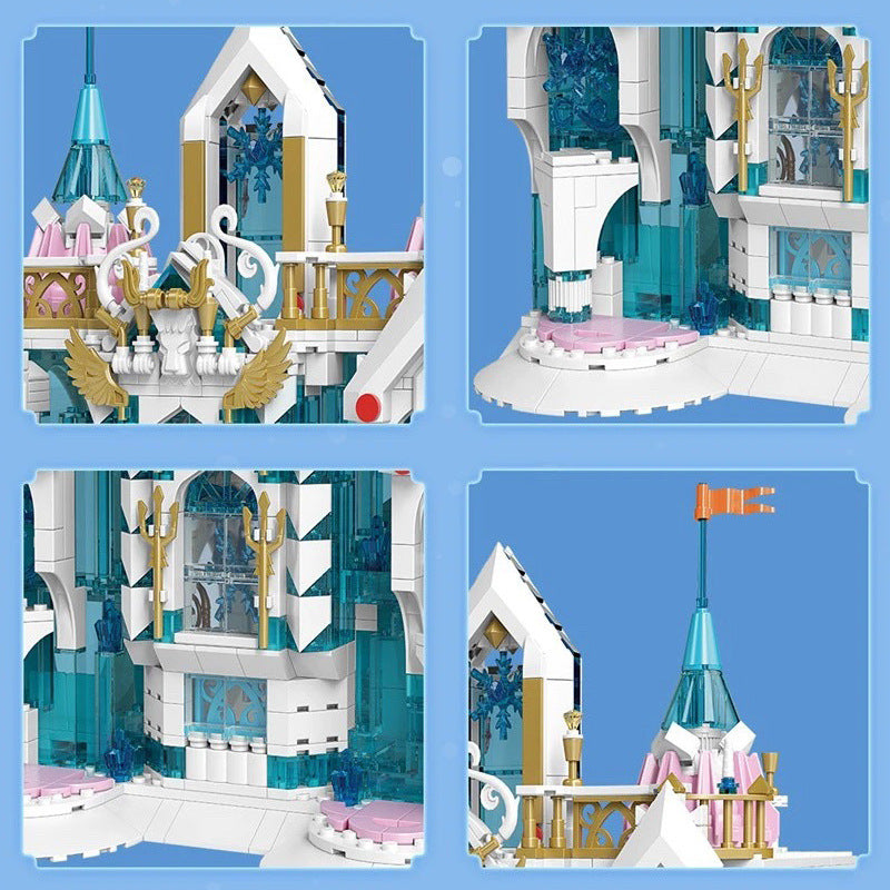 Mould King 11008 Castle series Snow Palace building blocks 1096pcs Toys For Gift ship from China