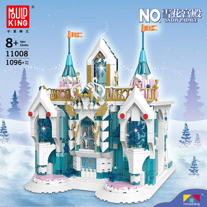 Mould King 11008 Castle series Snow Palace building blocks 1096pcs Toys For Gift ship from China