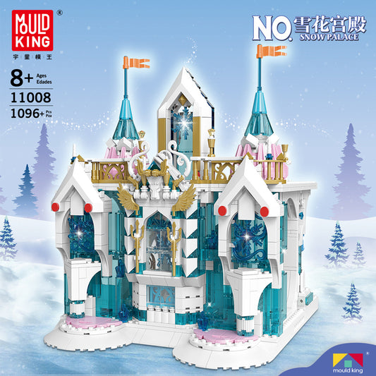 Mould King 11008 Castle series Snow Palace building blocks 1096pcs Toys For Gift ship from China