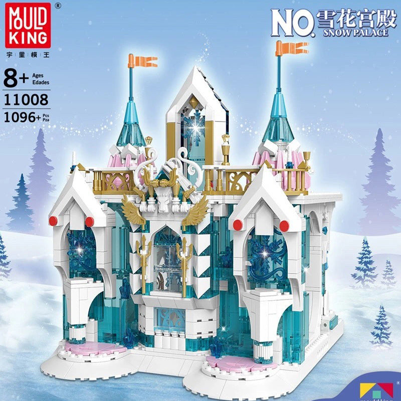 Mould King 11008 Castle series Snow Palace building blocks 1096pcs Toys For Gift ship from China