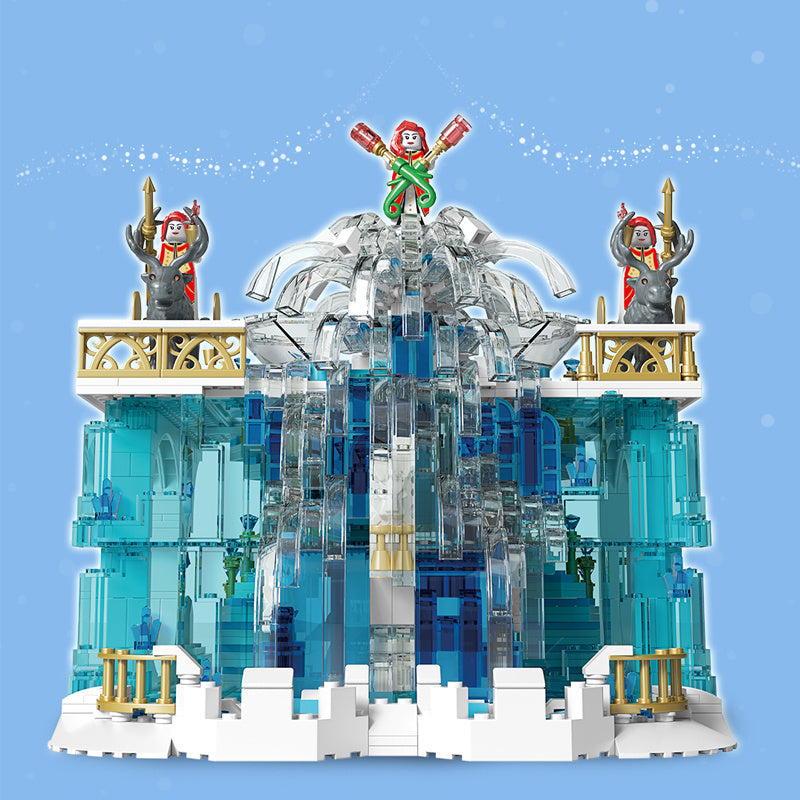 Mould King 11009 Castle series Crystal Falls building blocks 1159pcs Toys For Gift ship from China