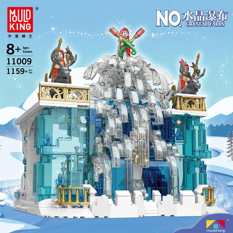 Mould King 11009 Castle series Crystal Falls building blocks 1159pcs Toys For Gift ship from China