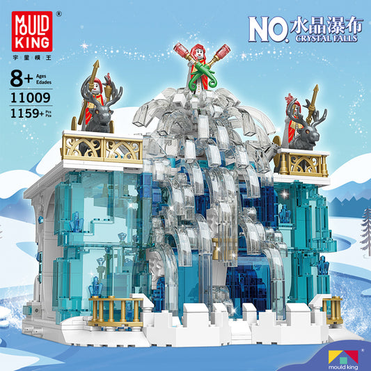 Mould King 11009 Castle series Crystal Falls building blocks 1159pcs Toys For Gift ship from China