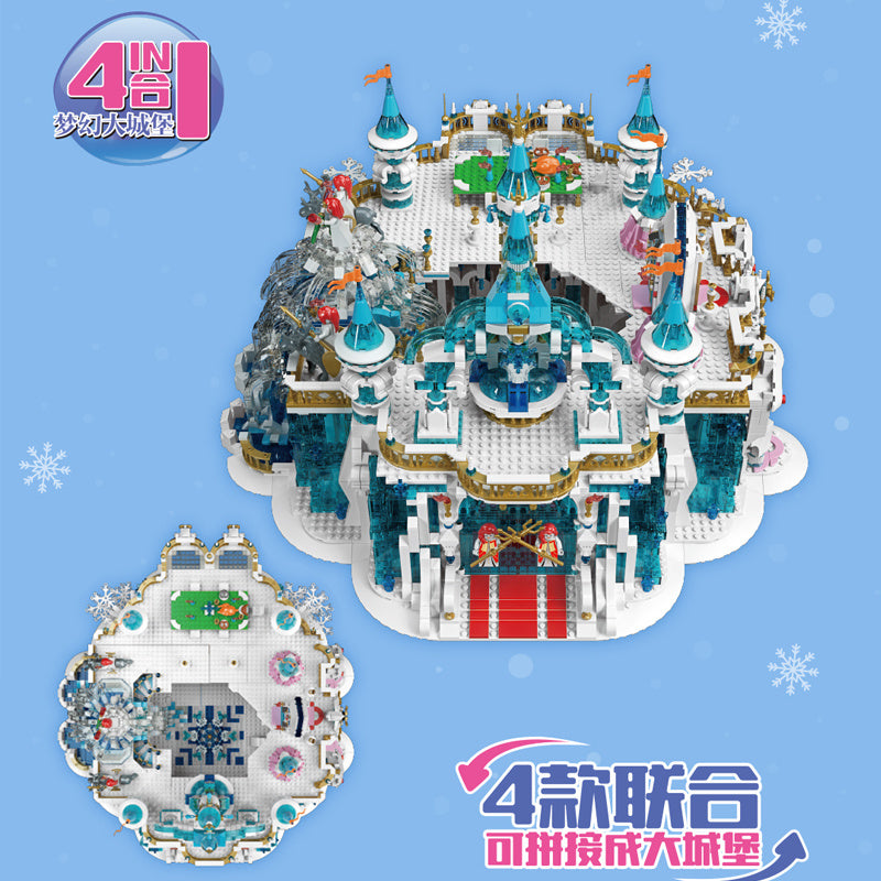 Mould King 11009 Castle series Crystal Falls building blocks 1159pcs Toys For Gift ship from China