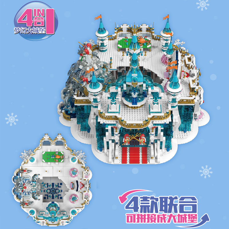 Mould King 11010 Castle series Ice Ballroom building blocks 1208pcs Toys For Gift ship from China