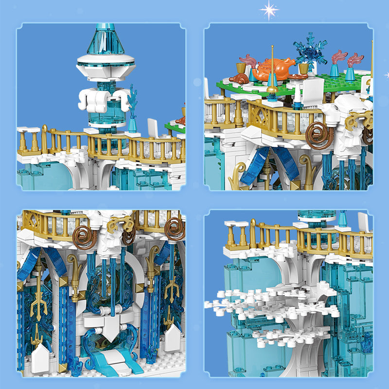 Mould King 11010 Castle series Ice Ballroom building blocks 1208pcs Toys For Gift ship from China
