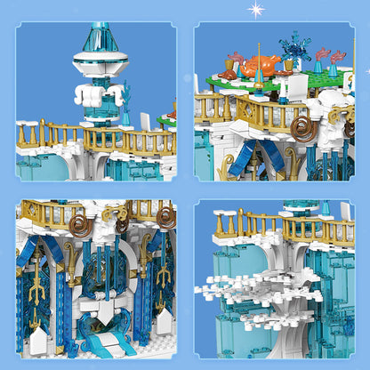 Mould King 11010 Castle series Ice Ballroom building blocks 1208pcs Toys For Gift ship from China