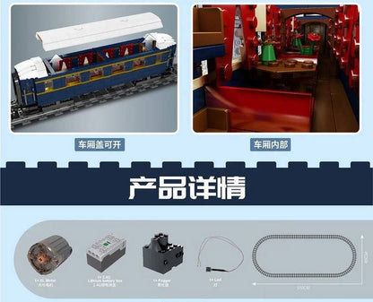 Mould King 12007 Technic Motorized BR18 201 German Express Train Model Remote control Building Blocks 2348pcs Bricks From Europe  Delivery.