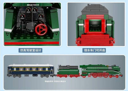 Mould King 12007 Technic Motorized BR18 201 German Express Train Model Remote control Building Blocks 2348pcs Bricks From Europe  Delivery.