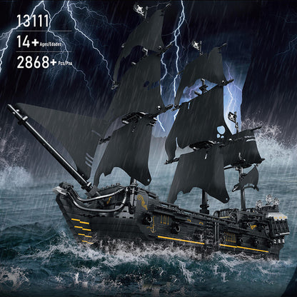 Mould King 13111 Movie &amp; Game Pirates of the Caribbean The Black Pearl Ship Building Blocks 2868pcs Bricks Toys From China Delivery.