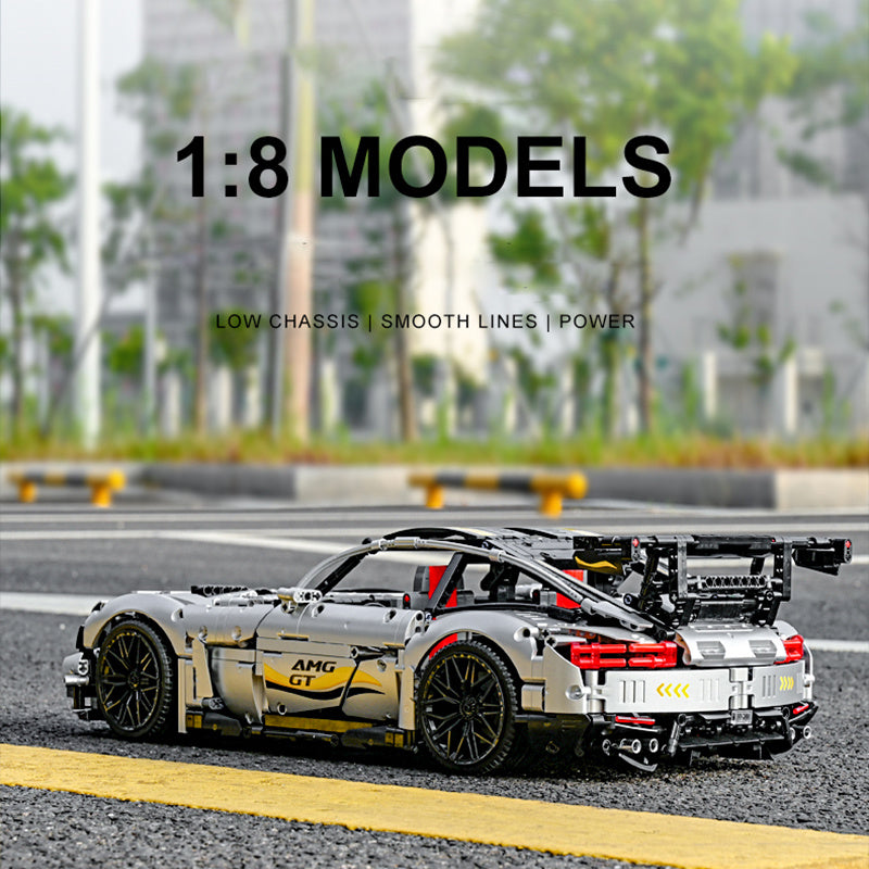 Mould King 13126 Technic Plating Motor AMG GT R Black Series Sports Car Building Blocks 2872pcs Bricks Toys From China Delivery.