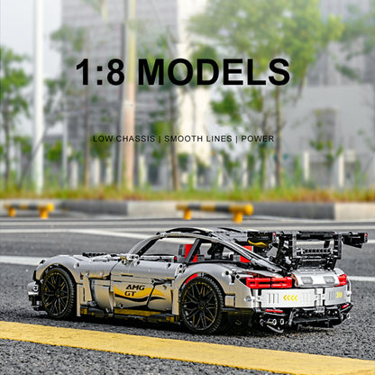 Mould King 13126 Technic Plating Motor AMG GT R Black Series Sports Car Building Blocks 2872pcs Bricks Toys From China Delivery.